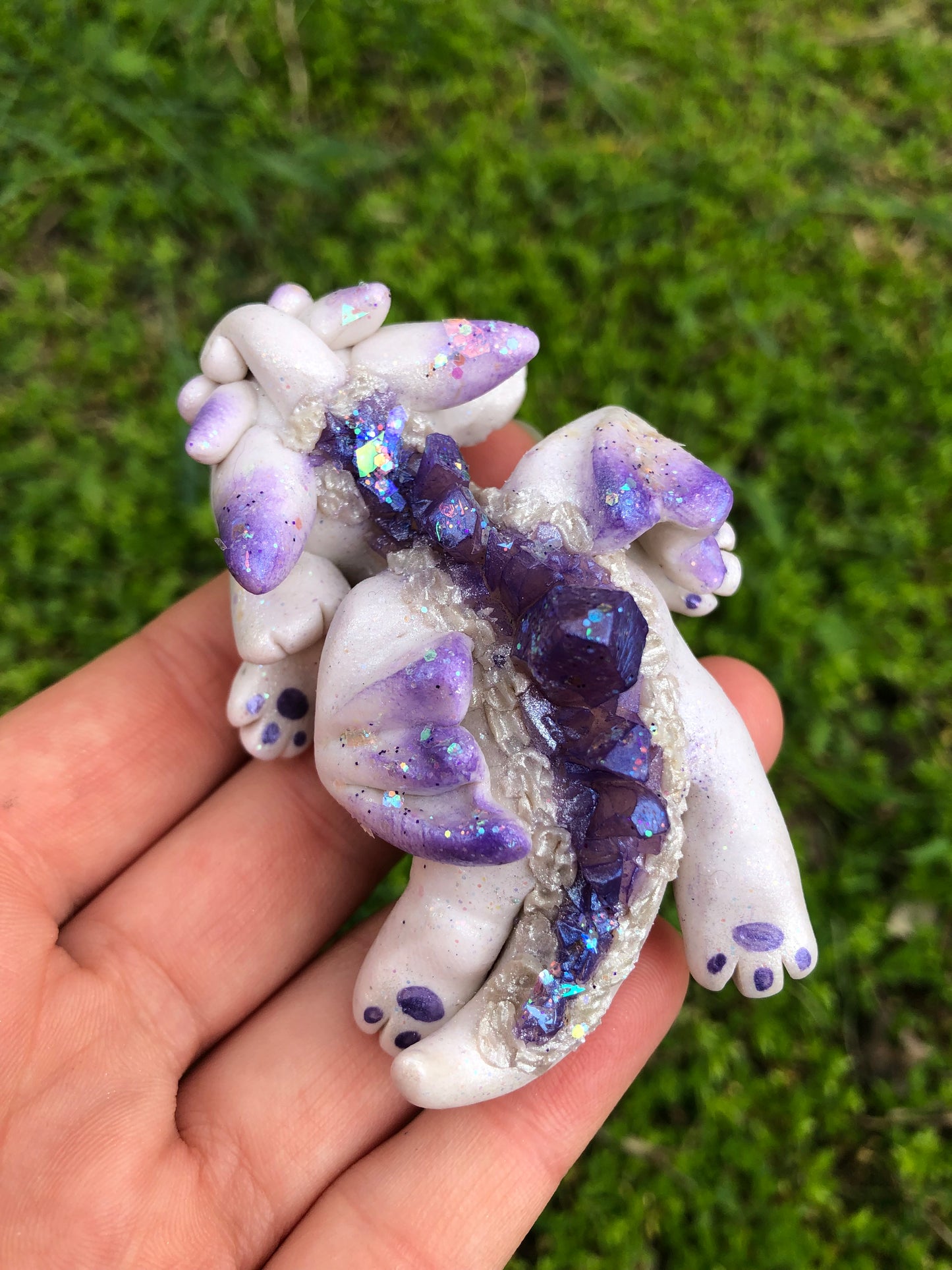 Purple Sleepy Crystal Dragon