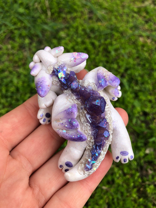 Purple Sleepy Crystal Dragon
