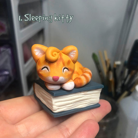 Custom Book Cat sculpture