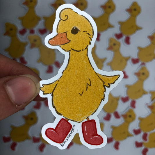 Misprint duck sticker