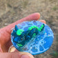 Sea dragon polymer clay resin keychain art