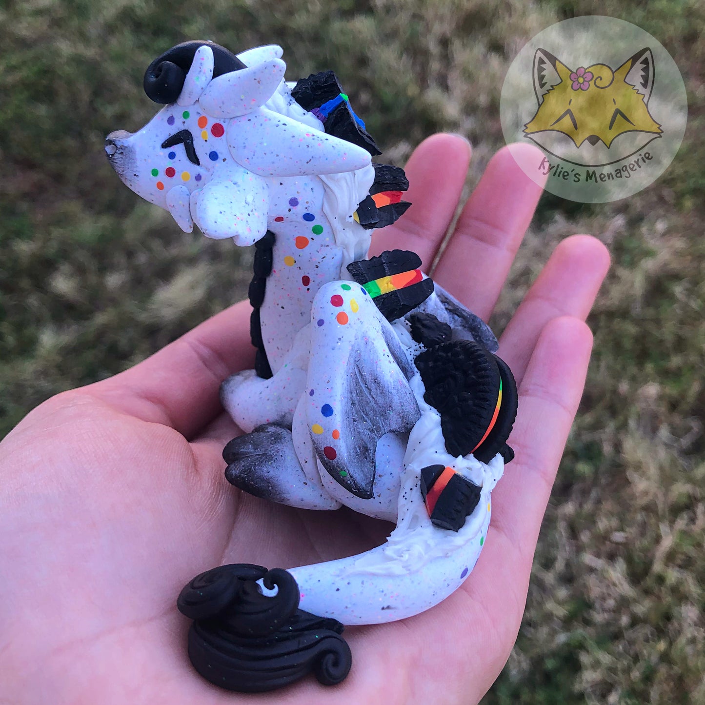 PREORDER Rainbow Oreo dragon