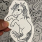 Horse coloring sticker