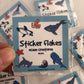 Ocean creature sticker flakes