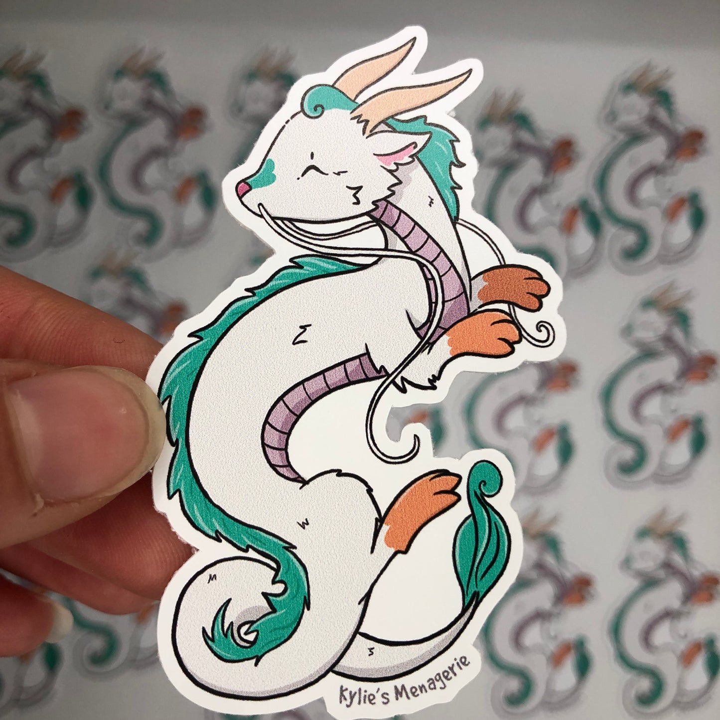 Misprint dragon sticker