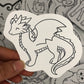 Dragon coloring sticker #2