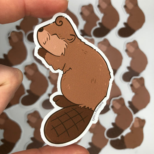 Misprint beaver sticker