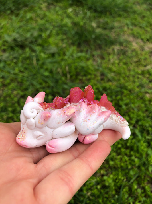 Pink Sleepy Crystal Dragon