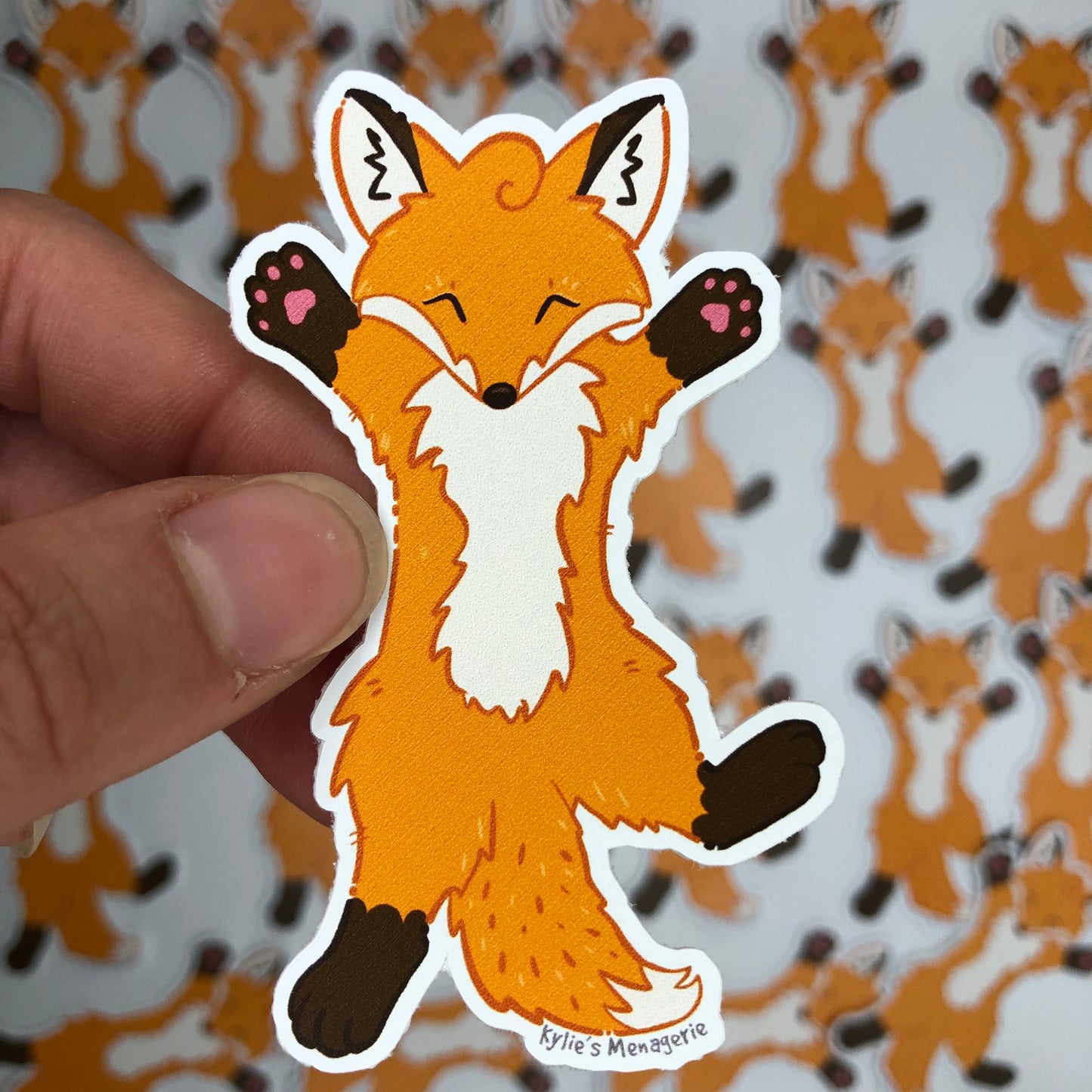 Misprint fox sticker #2