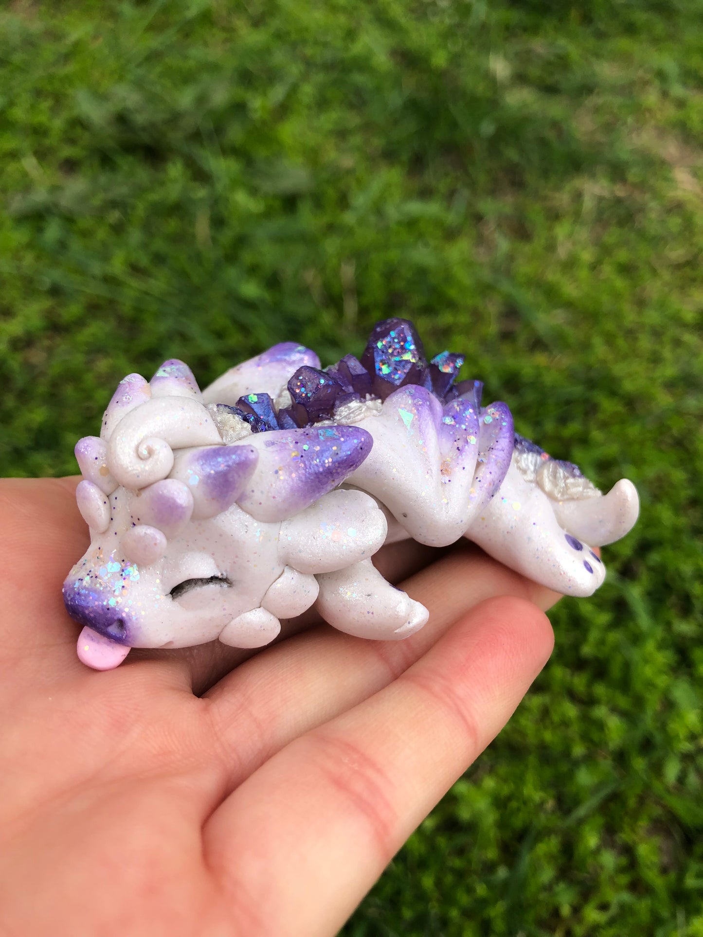 Purple Sleepy Crystal Dragon