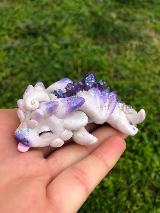 Purple Sleepy Crystal Dragon