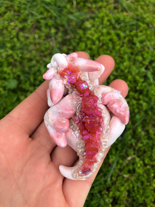 Pink Sleepy Crystal Dragon
