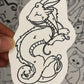 Dragon coloring sticker #1