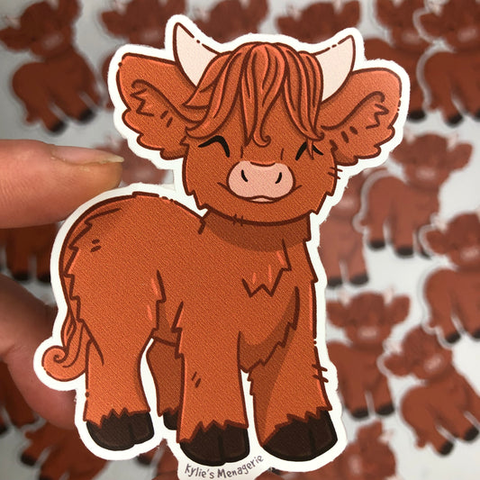 Misprint cow sticker
