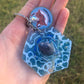 Dolphin polymer clay resin keychain art