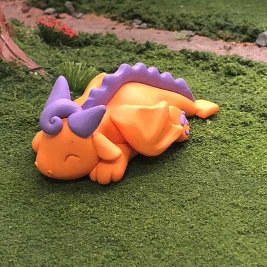 Sleepy orange dragon