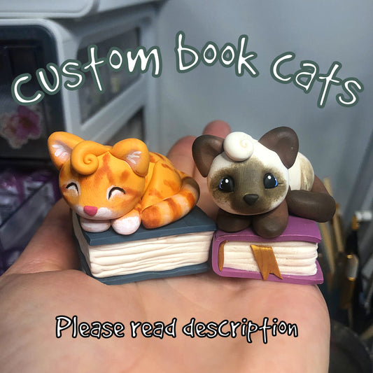 Custom Book Cat sculpture