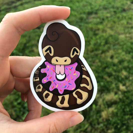 Donut Snake Sticker
