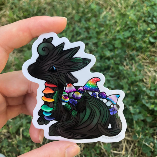 Pride Mushroom Dragon Sticker