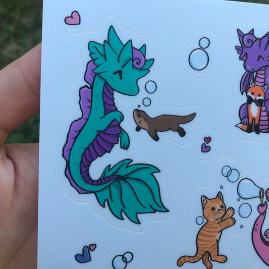 “Dragons and Friends” Sticker Sheet